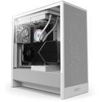NZXT H5 Flow Beyaz ATX Mid-Tower Kasa (CC-H52FW-01) - 2x120mm Fan, Temperli Cam, 360mm Radyatör Desteği