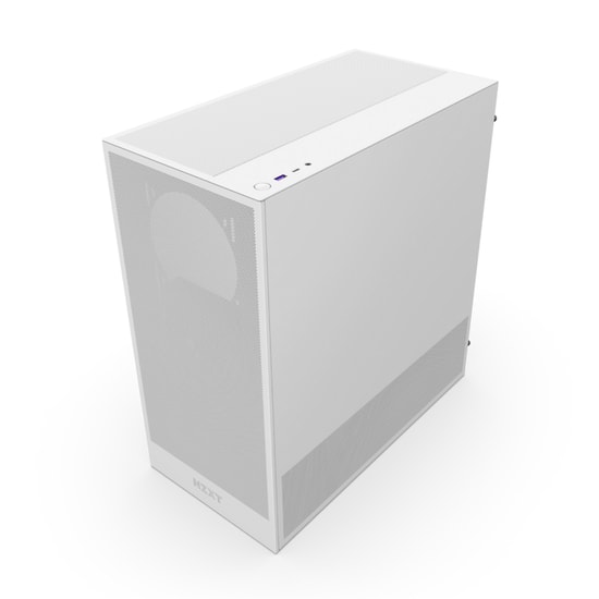 NZXT H5 Flow Beyaz ATX Mid-Tower Kasa (CC-H52FW-01) - 2x120mm Fan, Temperli Cam, Üstün Hava Akışı, 360mm Radyatör Desteğ