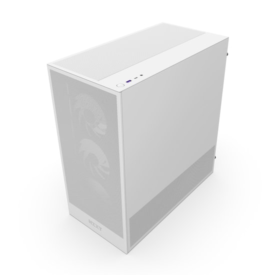 NZXT H5 Flow Beyaz RGB E-ATX Oyuncu Kasası (CC-H52FW-R1) - 360mm Radyatör Desteği, Temperli Cam, Üstün Hava Akışı