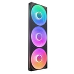 NZXT F420 RGB Core Siyah 420mm Single Frame Fan (RF-U42HF-B1) - 3x14cm Fan, 2000RPM, 98.61CFM, 34.5dB, PWM Kontrol, ARGB