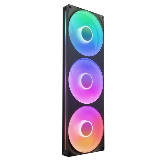 NZXT F420 RGB Core Siyah 420mm Single Frame Fan (RF-U42HF-B1) - 3x14cm Fan, 2000RPM, 98.61CFM, 34.5dB, PWM Kontrol, ARGB
