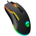 Everest SM-G14 Dusk Siyah Oyuncu Mouse - 7200 DPI, RGB Aydınlatma, 7 Tuşlu, Optik Sensör, USB A Örgü Kablolu