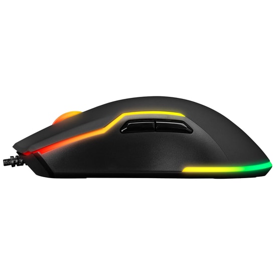 Everest SM-G14 Dusk Siyah Oyuncu Mouse - 7200 DPI, RGB Aydınlatma, 7 Tuşlu, Optik Sensör, USB A Örgü Kablolu