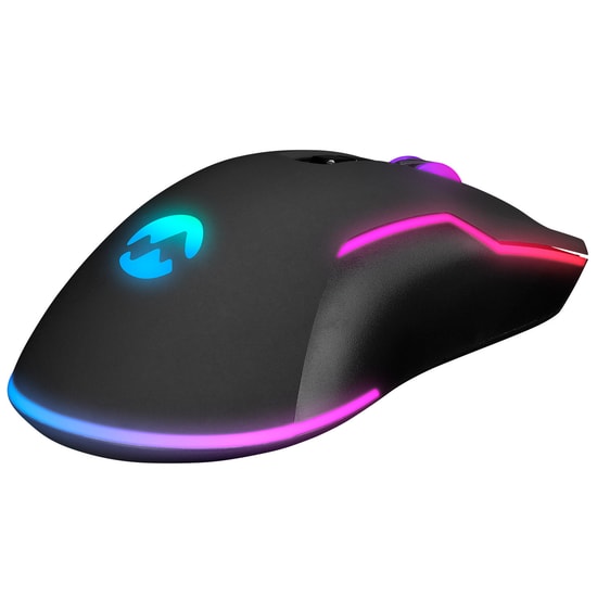 Everest SM-G14 Dusk Siyah Oyuncu Mouse - 7200 DPI, RGB Aydınlatma, 7 Tuşlu, Optik Sensör, USB A Örgü Kablolu