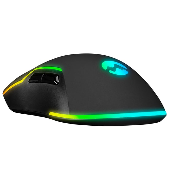 Everest SM-G14 Dusk Siyah Oyuncu Mouse - 7200 DPI, RGB Aydınlatma, 7 Tuşlu, Optik Sensör, USB A Örgü Kablolu