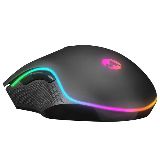 Everest SM-F09 Titanio Gümüş Kablolu Oyuncu Mouse - 7200 DPI, RGB, Makro Destekli, Ergonomik Tasarım, Optik Sensör