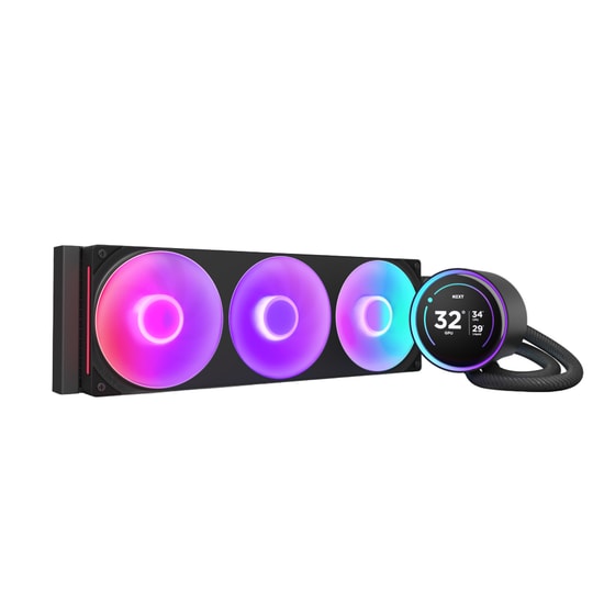 NZXT Kraken Elite 360 RGB V2 Sıvı Soğutucu (RL-KR36E-B2) - 3x120mm Fan, LCD Ekran, AM4/AM5/LGA1851, Siyah