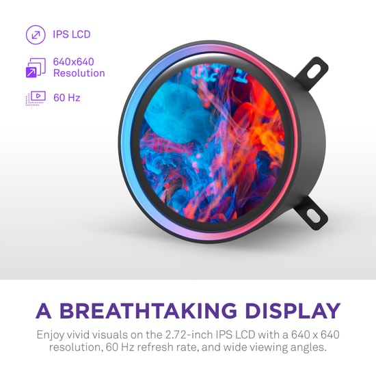 NZXT Kraken Elite 360 RGB V2 Sıvı Soğutucu (RL-KR36E-B2) - 3x120mm Fan, LCD Ekran, AM4/AM5/LGA1851, Siyah