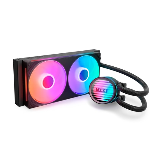 NZXT Kraken Core 240 RGB Sıvı Soğutucu (RL-KR24C-B1) - 2x120mm RGB Fan, LCD Ekran, 2400RPM, AM5/LGA1981, Siyah