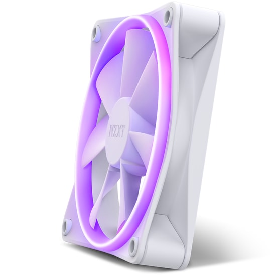 NZXT F120 RGB Beyaz 120mm Kasa Fanı (RF-R12SF-W1) - 1800RPM, 27.5dBA, 50.18CFM, 4-Pin PWM Kontrol