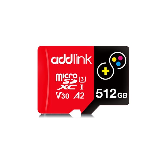 Addlink 512GB TurboPlay MicroSD (AD512GBMSXT3A) - UHS-I U3, V30, A2, Yüksek Hızlı Hafıza Kartı