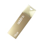 Addlink 16GB Şampanya Rengi USB 2.0 Flash Bellek (AD16GBU10C2) - 20MB/s Okuma, U10 Model, Taşınabilir Hafıza