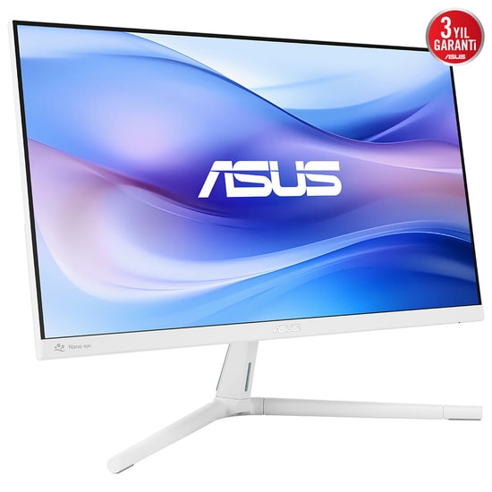 ASUS VU249HFI-W 23.8" Full HD Beyaz IPS Monitör - 100Hz, 1ms, Nano İyon, Eye Care Plus, Flicker-Free, Adaptive-Sync
