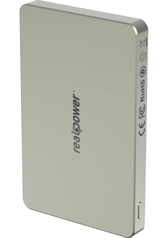 RealPower R Mag Air 5000mAh Magsafe Powerbank - 20W PD Hızlı Şarjlı, Natural Renk, Taşınabilir Manyetik Şarj (NT-116665)