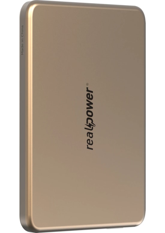 RealPower R Mag Slim 5000mAh Magsafe Powerbank - 20W PD Hızlı Şarjlı, Çöl Rengi Taşınabilir Manyetik Şarj (NT-116669)