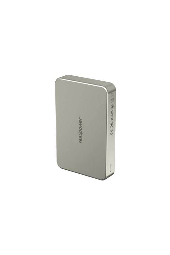 RealPower R Mag Air Pro 10000mAh Magsafe Powerbank - 20W PD Şarj, Natural Renk, Taşınabilir Manyetik Şarj (NT-116672)