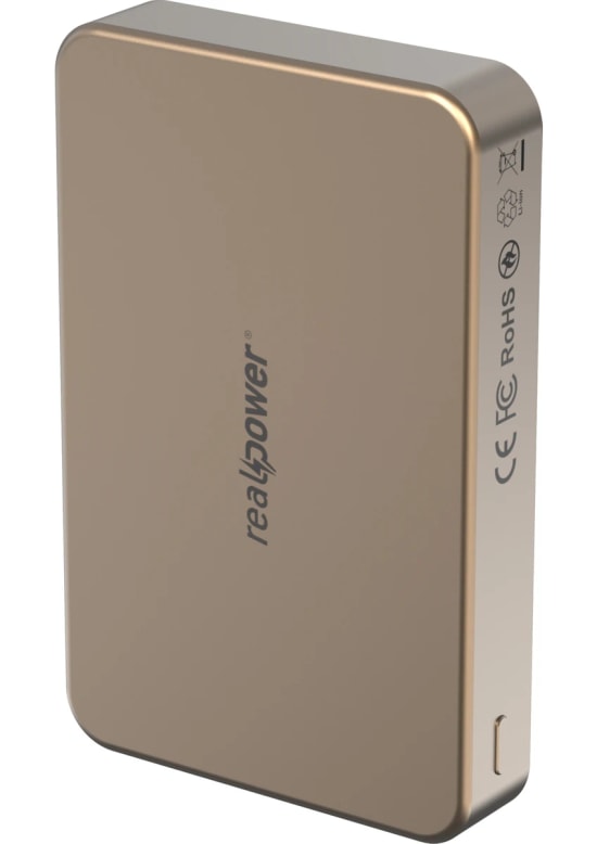 RealPower R Mag Air Pro 10000mAh Magsafe Powerbank - 20W PD Hızlı Şarj, Çöl Rengi, Taşınabilir Manyetik Şarj (NT-116673)