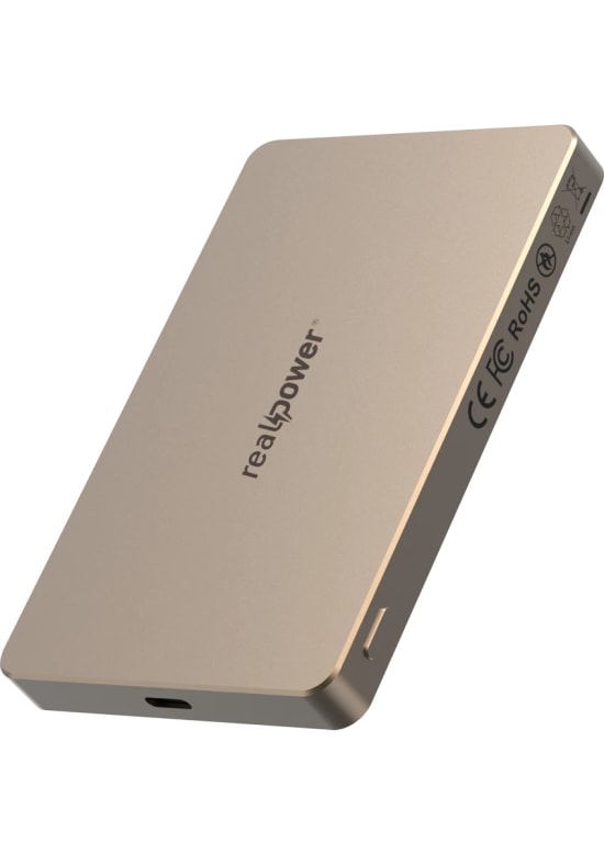 RealPower R Mag Air 5000mAh Magsafe Powerbank - 20W PD Hızlı Şarjlı, Çöl Rengi, Taşınabilir Manyetik Şarj (NT-116667)
