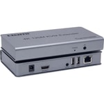 SENSEI 120 Metre 4K HDMI KVM Extender (HDMI+USB+IR) - CAT6 ile USB, IR ve Audio Uzatma, HDTV Kalitesi, Güvenilir Aktarım