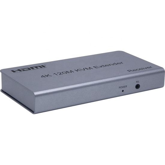 SENSEI 120 Metre 4K HDMI KVM Extender (HDMI+USB+IR) - CAT6 ile USB, IR ve Audio Uzatma, HDTV Kalitesi, Güvenilir Aktarım
