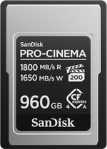SanDisk Pro-Cinema 960GB CFexpress Type-A Kart (SDCFEA-960G-GN4NN) - 1700MB/s, 8K Video, VPG200, Profesyonel Hafıza