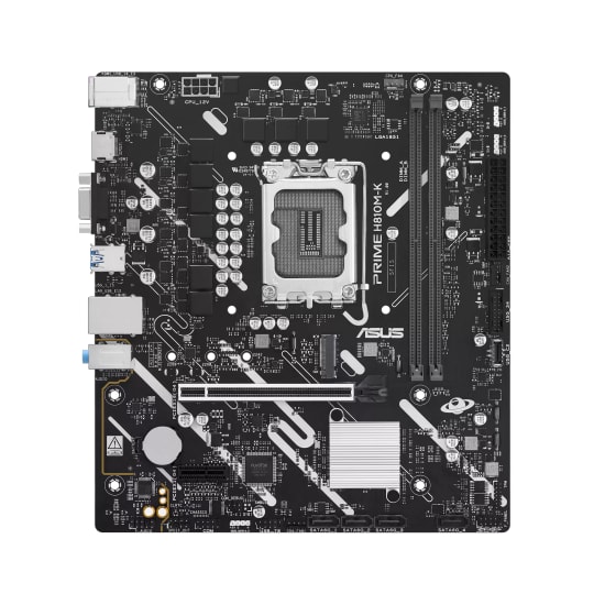 Asus Prime H810M-K Intel 1851 Soket DDR5 6400MHz mATX Anakart - M.2, USB 3.2, mATX, Aura RGB, HDMI, VGA, 5X PROTECTION