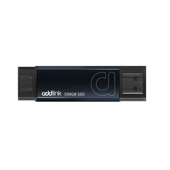 Addlink P50 500GB USB 3.2 Gen2 Taşınabilir SSD - 1050/850MB/s, Alüminyum Kasa, Type-C/A, AD500GBP50DK
