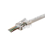 Oring MPC6U3EZ CAT6 RJ45 Konnektör - 100'lü EZ Altın Uçlu, Gigabit Ethernet, U/UTP, Yeni Nesil Ağ Kablo Ucu