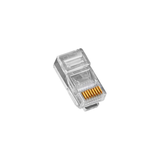 Oring MPC6U3EZ CAT6 RJ45 Konnektör - 100'lü EZ Altın Uçlu, Gigabit Ethernet, U/UTP, Yeni Nesil Ağ Kablo Ucu