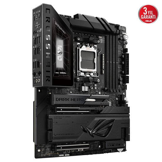 ASUS ROG Crosshair X870E Dark Hero (90MB1NT0-M0EAY0) Anakart - AMD X870E, AM5, DDR5 9600MHz(OC), 5xM.2, WiFi 7, USB4