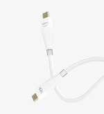 Linktech LCA-K690 Safe 100W USB-C to USB-C Beyaz Şarj Kablosu - 6A, 1200mm Uzunluk, Hızlı Şarj ve Veri Aktarımı