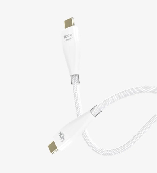 Linktech LCA-K690 Safe 100W USB-C to USB-C Beyaz Şarj Kablosu - 6A, 1200mm Uzunluk, Hızlı Şarj ve Veri Aktarımı