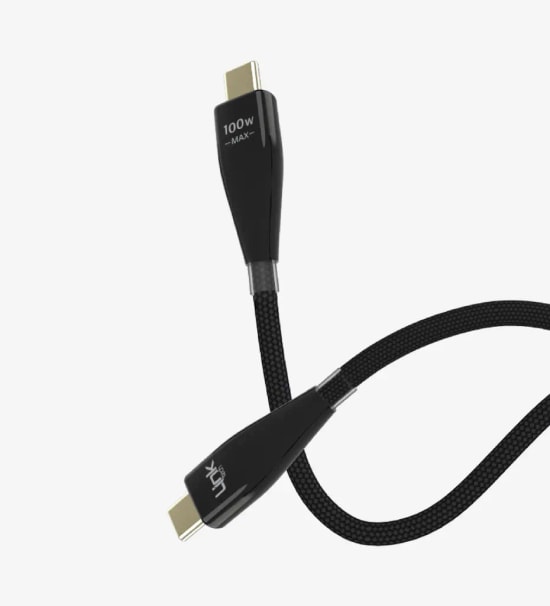 Linktech LCA-K690 Safe 100W USB-C to USB-C Siyah Şarj Kablosu - 6A, 1200mm Uzunluk, Hızlı Şarj ve Veri Aktarımı