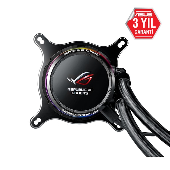 ASUS ROG Ryuo 120 Sıvı CPU Soğutucu (90RC0010-M0UAY0) - 12cm Fan, OLED Ekran, Aura Sync RGB, PWM Fanlı, Intel/AMD Uyumlu