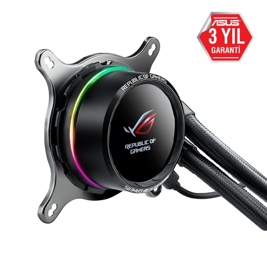 ASUS ROG Ryuo 120 Sıvı CPU Soğutucu (90RC0010-M0UAY0) - 12cm Fan, OLED Ekran, Aura Sync RGB, PWM Fanlı, Intel/AMD Uyumlu