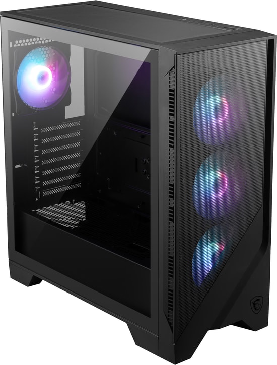 MSI MAG Forge 321R Airflow ATX Oyuncu Kasası - Mesh Panel, 3x120mm ARGB Fan, Temperli Cam, Optimize Hava Akışı