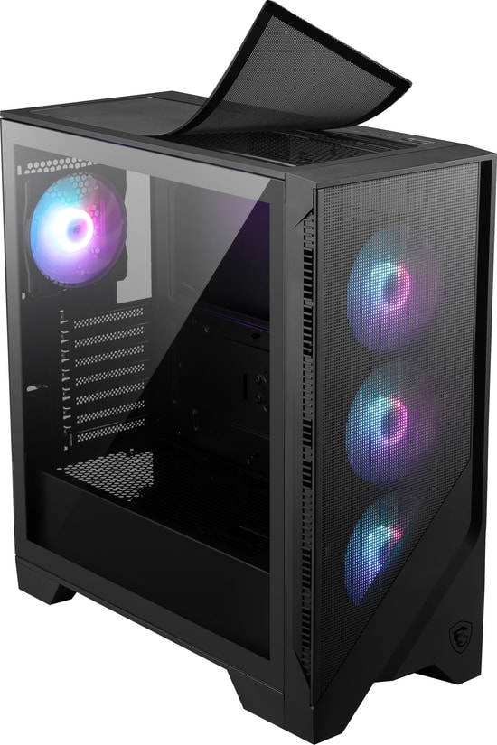 MSI MAG Forge 321R Airflow ATX Oyuncu Kasası - Mesh Panel, 3x120mm ARGB Fan, Temperli Cam, Optimize Hava Akışı