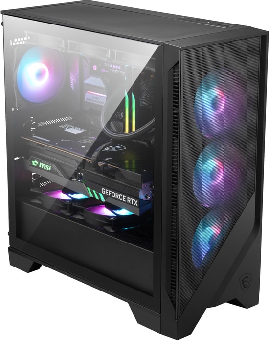 MSI MAG Forge 321R Airflow ATX Oyuncu Kasası - Mesh Panel, 3x120mm ARGB Fan, Temperli Cam, Optimize Hava Akışı