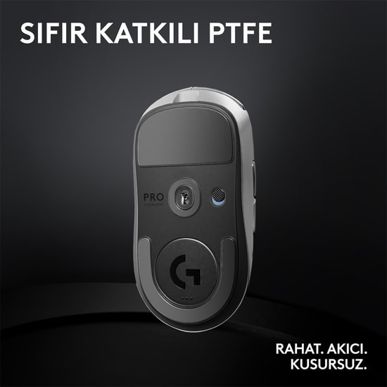Logitech G Pro X Superlight 2 Beyaz Kablosuz Oyuncu Mouse (910-006639) - 44000dpi, 60gr, Lightspeed, Hero Sensör, Sağ El