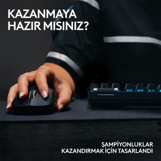Logitech G Pro X Superlight 2 Beyaz Kablosuz Oyuncu Mouse (910-006639) - 44000dpi, 60gr, Lightspeed, Hero Sensör, Sağ El