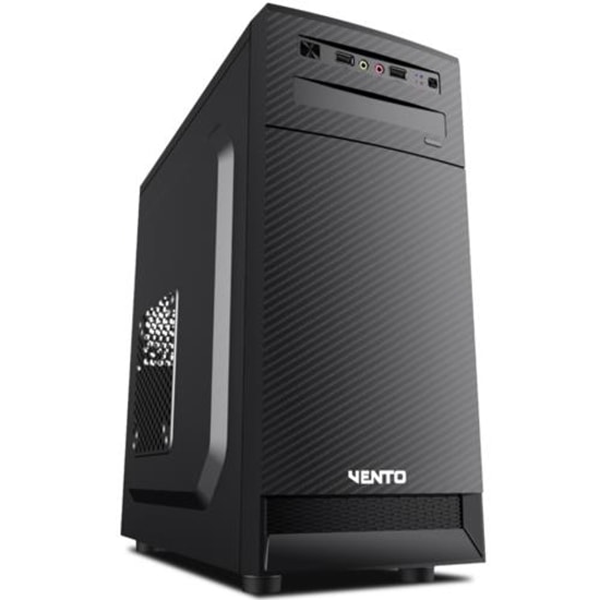 Vento TA-K62 350W Siyah ATX Mid Tower Kasa - USB 2.0, 5x 3.5" HDD Yuvası, 1x 8cm Fan, Üstten PSU - TAK62