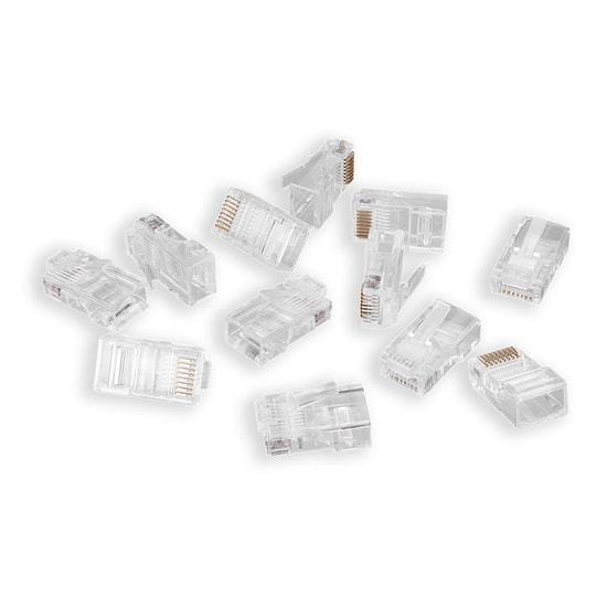 S-Link SL-COB20P Cat6 EZRJ45 UTP Konnektör - 100'lü Paket, Yeni Nesil Gigabit Ethernet Ağ Bağlantısı