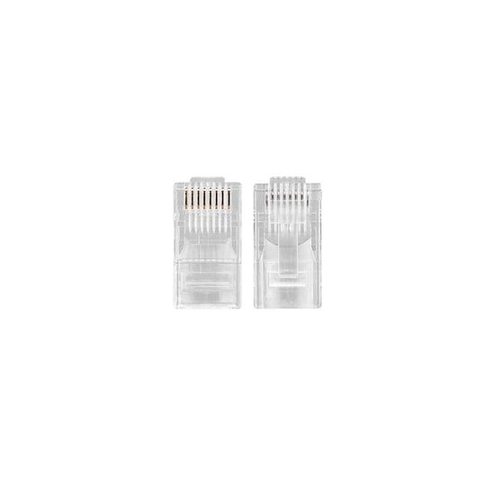 S-Link SL-COB20P Cat6 EZRJ45 UTP Konnektör - 100'lü Paket, Yeni Nesil Gigabit Ethernet Ağ Bağlantısı