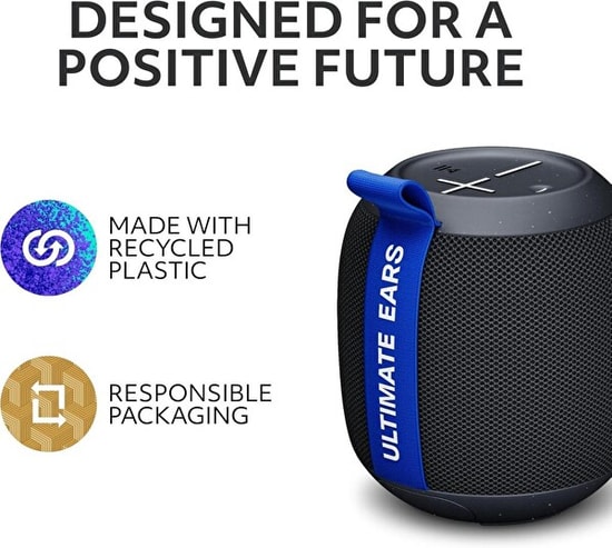 Ultimate Ears WONDERBOOM Play Siyah Bluetooth Taşınabilir Hoparlör - Su Geçirmez, Kompakt Tasarım (984-001948)