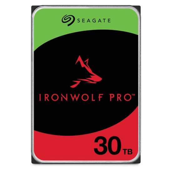 Seagate IronWolf Pro 30TB NAS Internal HDD (ST30000NT011) - 7200RPM, 3.5" SATA3, CMR 512MB Cache, 5 Yıl Resmi Garanti