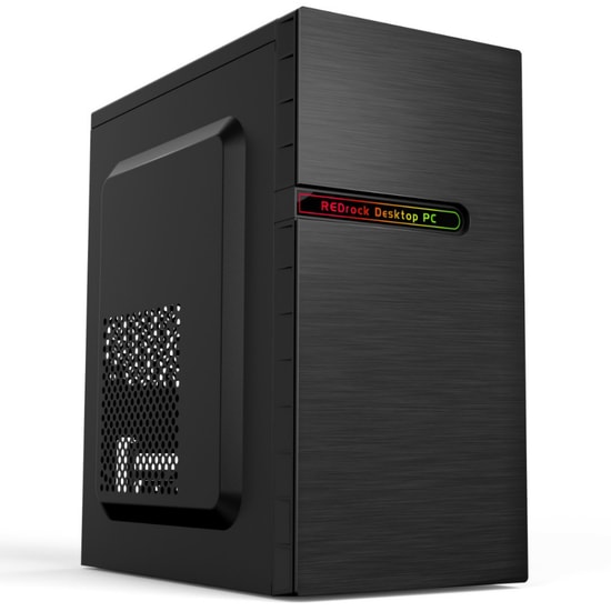 Redrock M309BB Peak 300W (Real 250W) Siyah mATX Kasa - Kompakt Tasarım, USB ve Ses Çıkışları, Şık Siyah Kasa