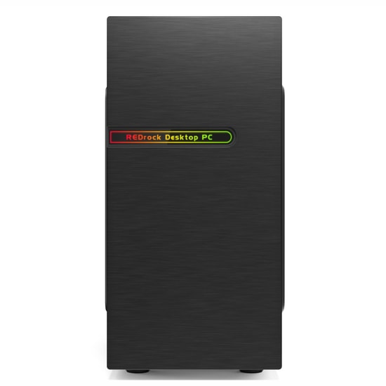 Redrock M309BB Peak 300W (Real 250W) Siyah mATX Kasa - Kompakt Tasarım, USB ve Ses Çıkışları, Şık Siyah Kasa