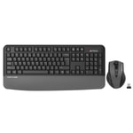 A4 Tech FG2500S Gri 2.4Ghz Kablosuz Q Klavye ve Optik Mouse Set - 3200 DPI, FN Multimedya Tuşları, USB Bağlantı
