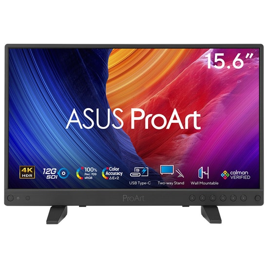 Asus ProArt PA16USV 15.6" 4K UHD Taşınabilir Monitör - 3840x2160, 5ms, 60Hz, 400CD, IPS, USB-C, HDMI, Calman Verified
