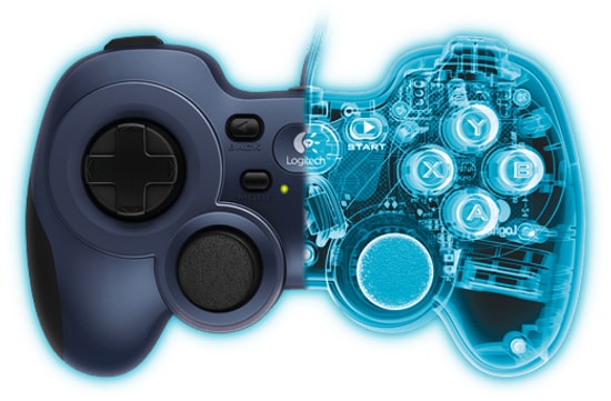Logitech G F310 Lacivert Gamepad (940-000138) - Analog Joystik, 180 cm Kablolu, 4 Yönlü D-Pad, PC Oyun Kolu
